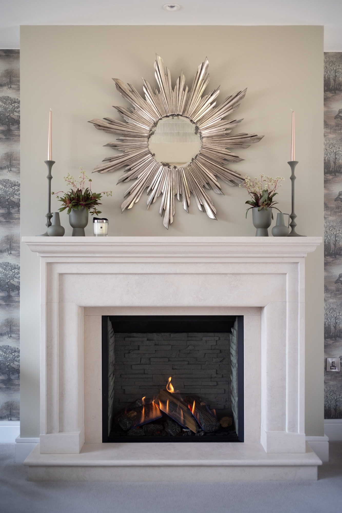 interior design fireplace