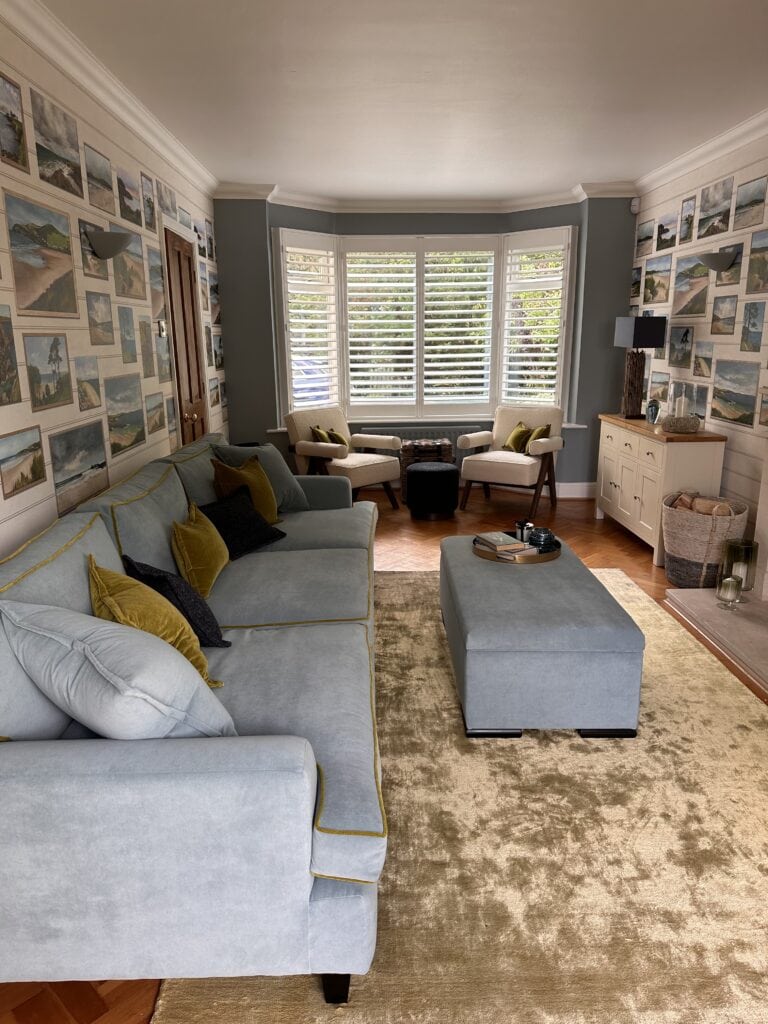 living room with seaside ambiance