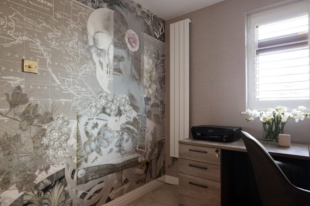 map wall covering