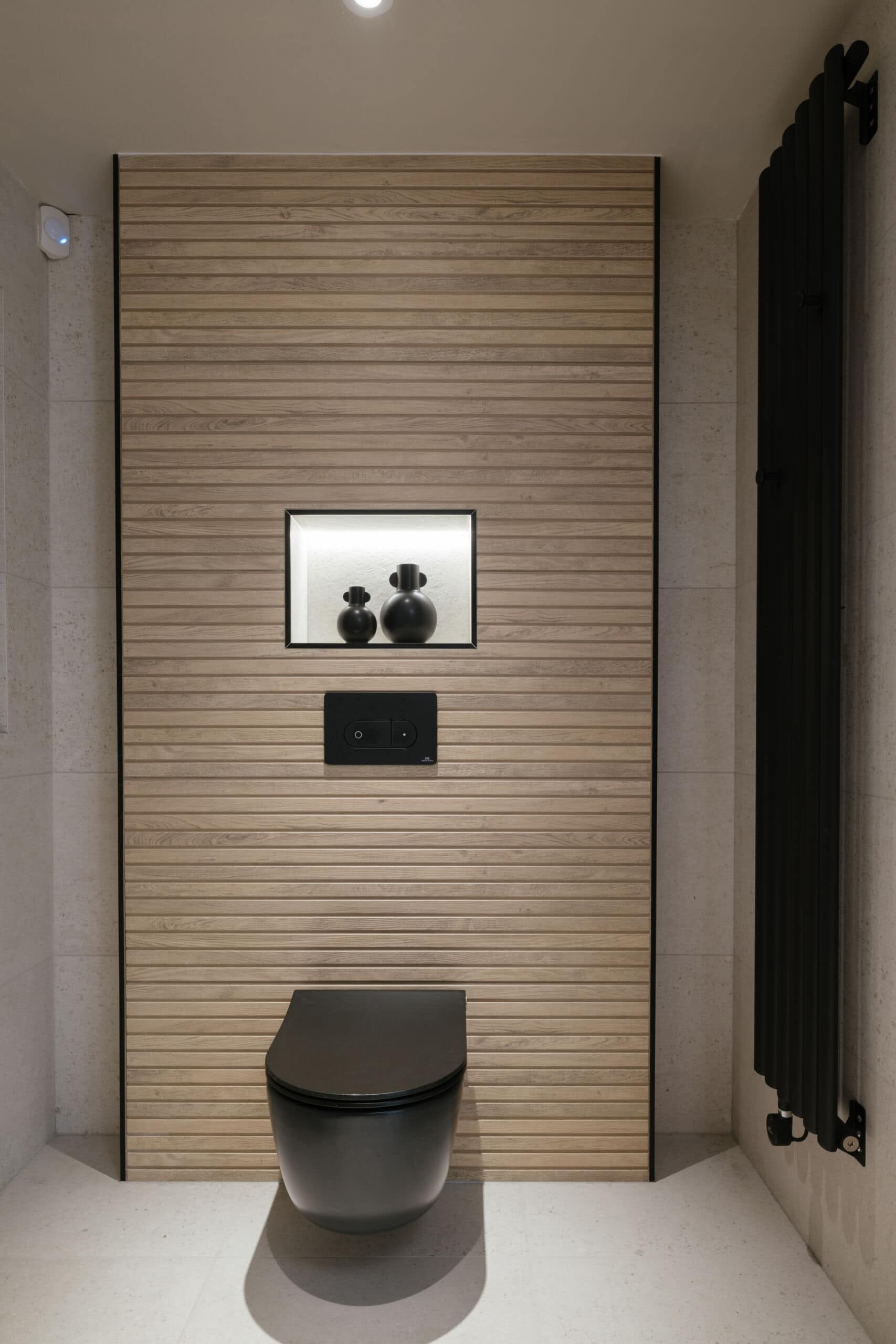 Cheshire bathroom with black finishes